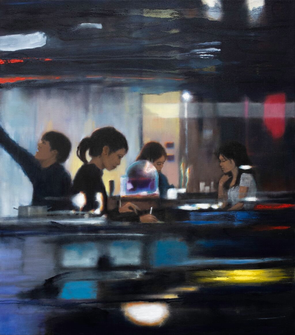 'The Places That We Go', oil on canvas, 80 x 71 cm