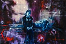'Two By Two', 86 x 60 cm, oil on wooden panel