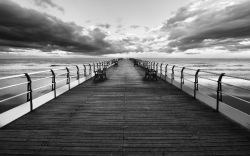 Saltburn Pier Between the Storm