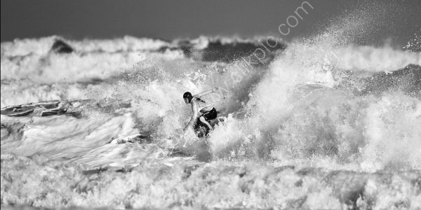 Surfer in a Storm