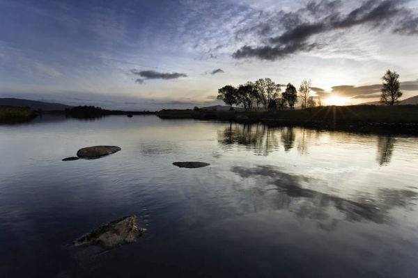 Cloud relection on Rannoch Moor
