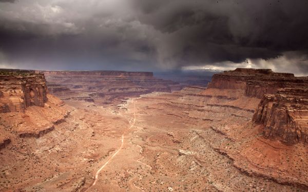 Snowstorm on the Desert