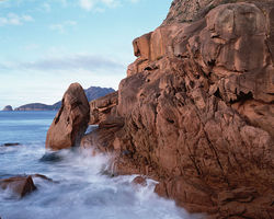 Wave sculptured granite