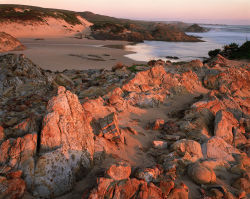 Sunset near the mouth of Interview River