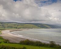 Above Bossington Beach