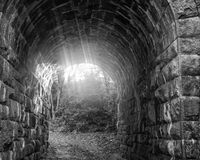 Through the archway