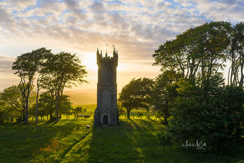Path to the tower, Barnweil, Ayrshire, Scotland