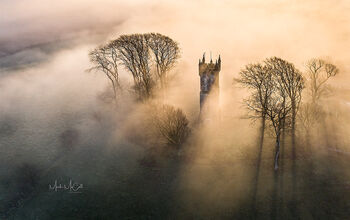 Barnweil in the mist, Ayrshire, Scotland