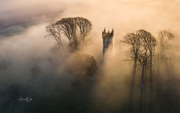 Barnweil in the mist, Ayrshire, Scotland