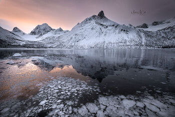 Arctic sunrise, Senja, Norway