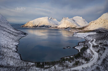 Winter morning, Bergsbotn, Senja
