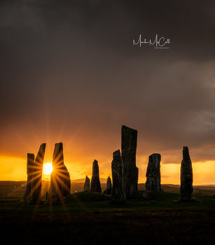 Standing stones at dawn, Callanais, Isle of Lewis