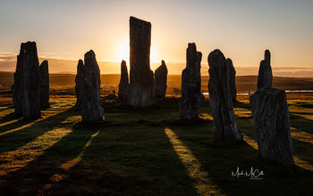 Shadows and silhouettes, Callanais, Lewis, Outer Hebrides