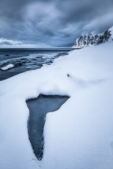 Snow patterns, Tungeneset, Senja