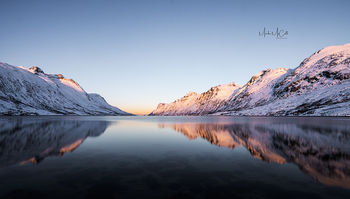 First light, Esfjordbotn, Arctic Norway