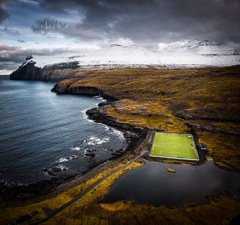 Faroes football pitch, Faroe islands