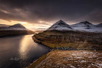 Dawn sailing, Faroe islands
