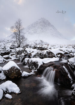 Winter in Glen Etive, Scotland