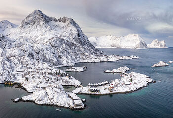 Hamn, Senja at dawn, Arctic Norway