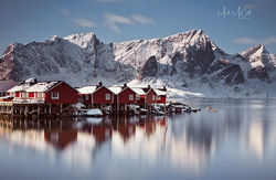 Winter morning, Hamnoy, Lofoten Islands