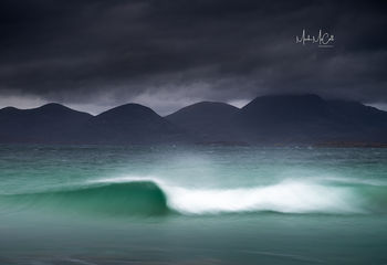 The wave, Harris, Outer Hebrides, Scotland