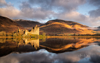 Light patterns, KIlchurn Castle, Loch Awe, Scotland