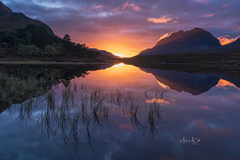 Colours and reflections, Loch Clair, Torridon, Scotland