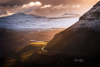 Mountain light, Faroe islands