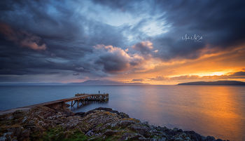 Summer sunset, Portencross, Ayrshire, Scotland