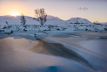 Rannoch moor dawn, Glencoe, Scotland