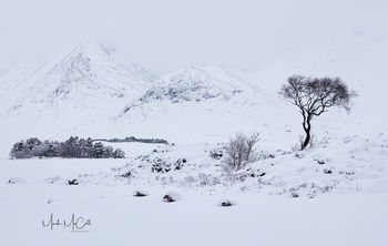 Winters grip, Rannoch Moor, Glencoe, Scotland