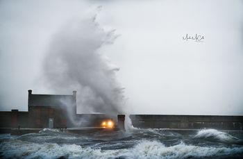 Saltcoats storm, Ayrshire, Scotland