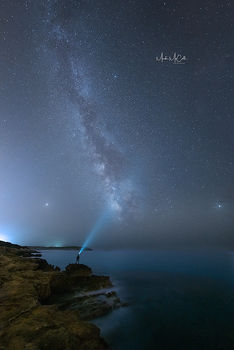 Me, the milky way, and Mars....Sardinia, Italy
