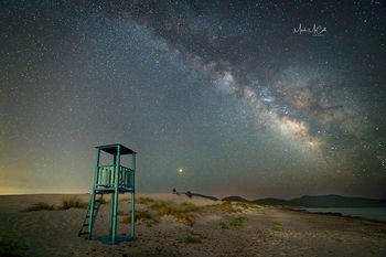 Milky Way near Porto Pino, Sardinia, Italy