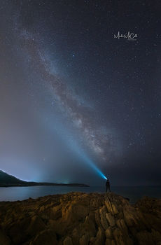 Under the stars, Porto Pino, Sardinia