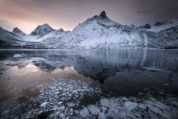 Arctic sunrise, Senja, Norway