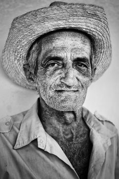 Man with straw hat, Vinales, Cuba