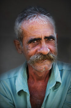 Man with exquisite moustache, Trinidad
