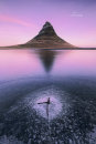 Pink dawn, Kirkjufell, Iceland