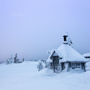 Winter Cabin, arctic Finland