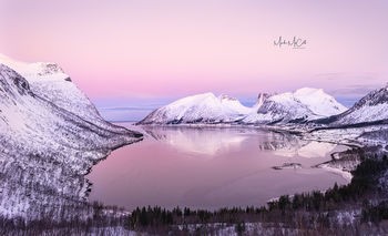 Arctic dawn, Bergsbotn, Senja, Norway