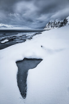 Snow patterns, Tungeneset, Senja