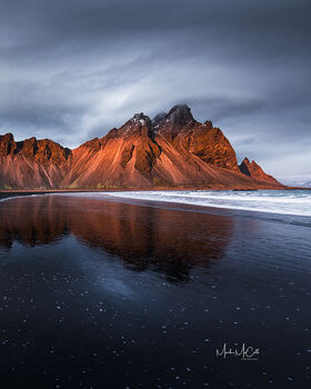 Dying embers, Iceland