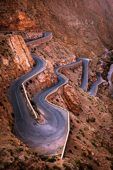 The winding road, Morocco