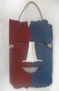'Happy Mask', driftwood and bone h.40cm