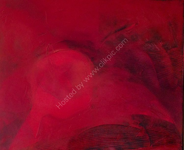 Naked in the Red Oil on canvas 62 x 52 x 8 cm