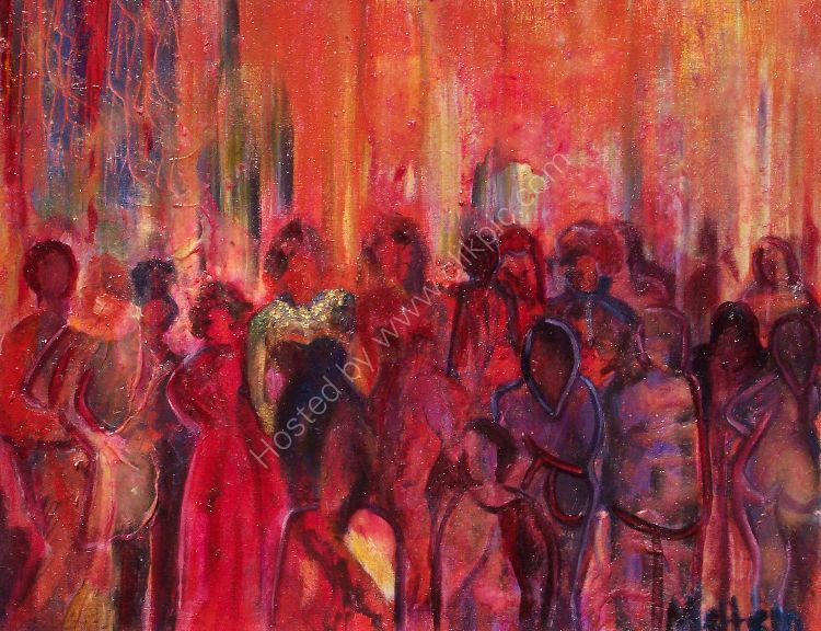The Party Oil on canvas 60 x 50 x 4 cm