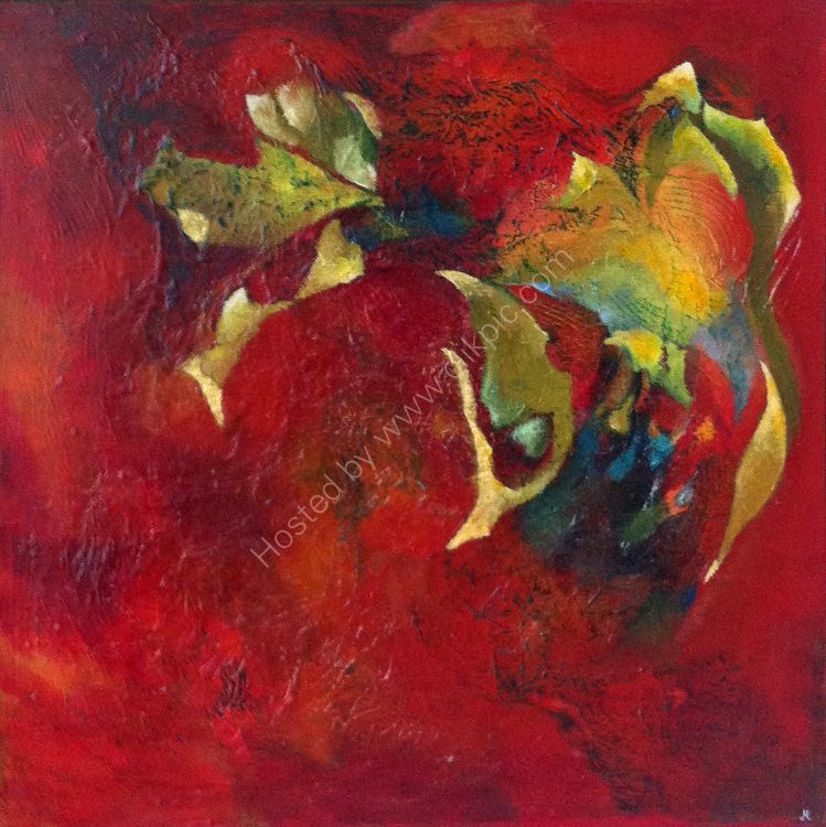 Venetian Masque Oil on canvas 67 x 67 x 4.5 cm