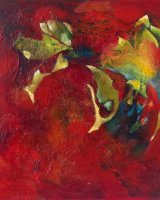 Venetian Masque Oil on canvas 67 x 67 x 4.5 cm