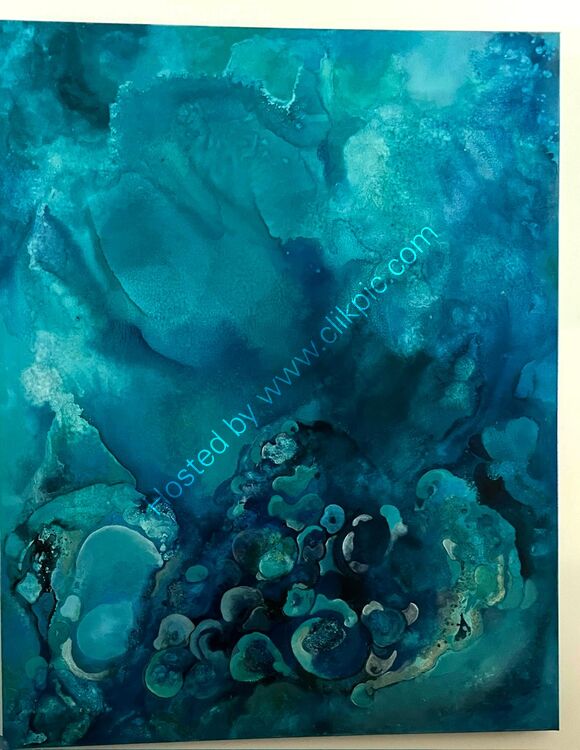 Under The Sea Big Blue 150 x 100 cm oil